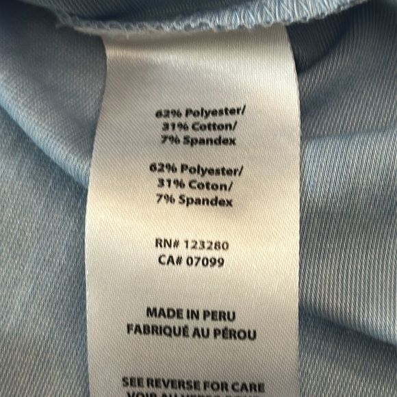 Travis Mathew Cloud Crew Tee Triblend light Blue Medium EUC - Picture 5 of 6